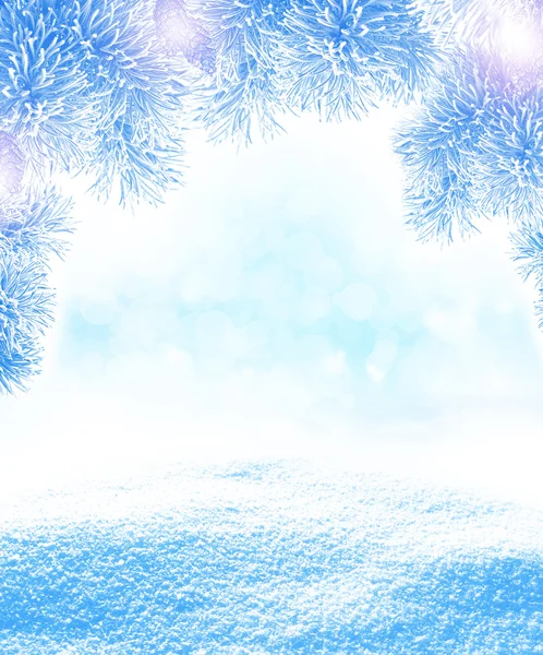 Background of snow. Winter landscape. — Stock Photo, Image