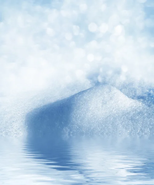 背景。冬の風景。雪の質感 — ストック写真