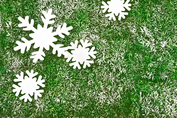 Floco de neve. Brinquedo. Natal abstrato colorido fundo festivo . — Fotografia de Stock