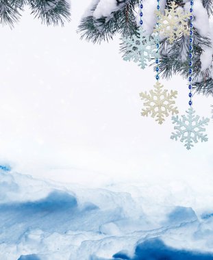 Neşeli Noel kompozisyon. Kartı
