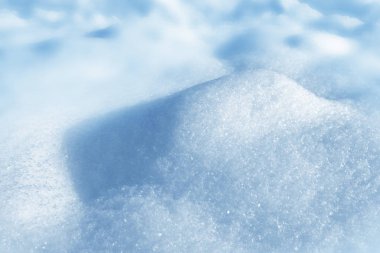 Geçmişi. Kış manzarası. Karların dokusu.