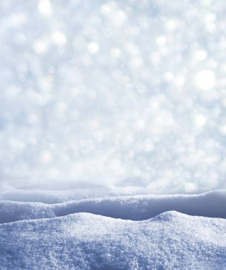 Geçmişi. Kış manzarası. Karların dokusu.