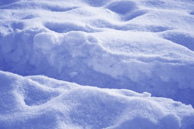 Geçmişi. Kış manzarası. Karların dokusu.