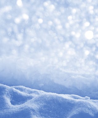 Geçmişi. Kış manzarası. Karların dokusu.