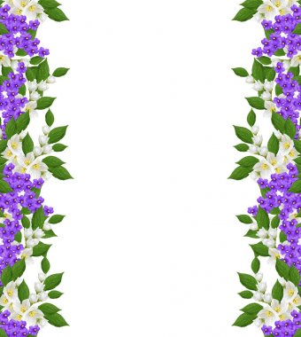 Parlak renkli bahar çiçekleri 