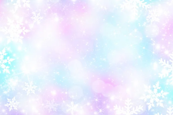 Natal de inverno abstrato e fundo de Ano Novo. Flocos de neve . — Fotografia de Stock