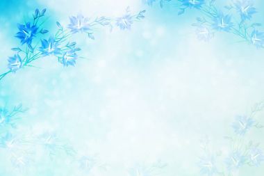 Çan çiçekleri ile bulanık bahar arka plan.