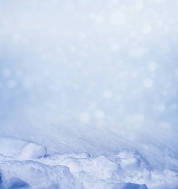 Geçmişi. Kış manzarası. Karların dokusu.