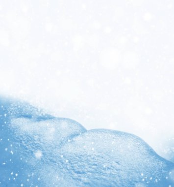 Geçmişi. Kış manzarası. Karların dokusu.