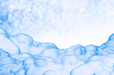 Geçmişi. Kış manzarası. Karların dokusu. Açık hava