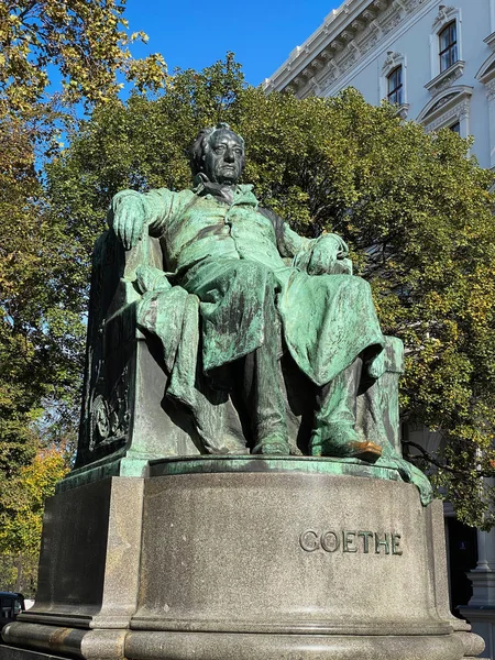 Goethe Statue Vienna — 图库照片