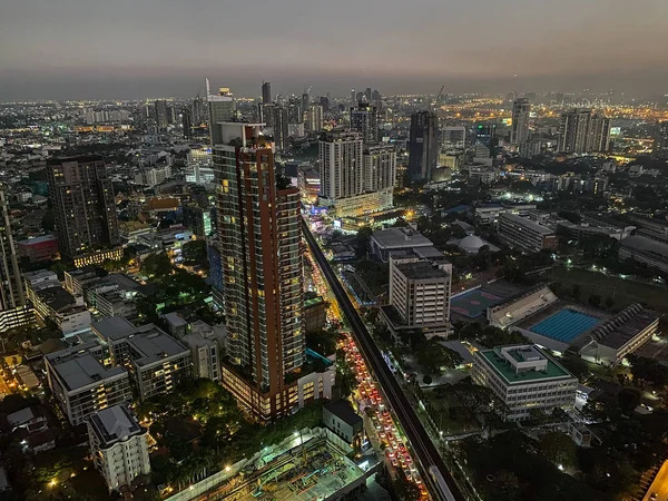 밤에 방콕 도시 — 스톡 사진
