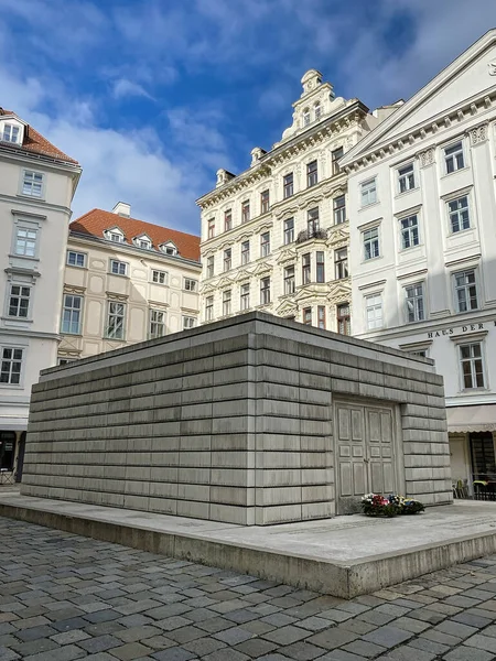 Judenplatz avec Mémorial de l'Holocauste — Photo