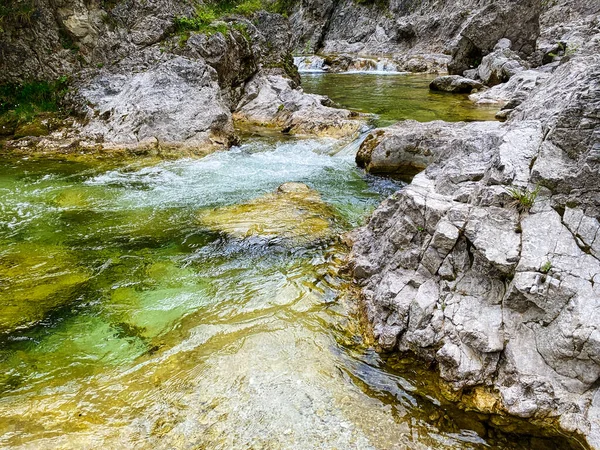 Oetschergraben Baja Austria Barranco Con Agua Clara —  Fotos de Stock