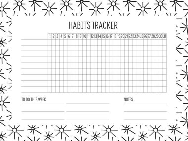El çizimi karalama dokusu olan boş bir alışkanlık izleyici