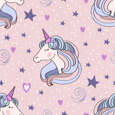 Unicorn Pink Stripes Seamless File