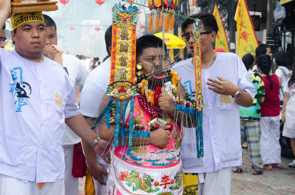 푸 켓 채식 주의자 축제 — 스톡 사진