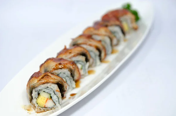 Unagi Nigiri Sushi — Zdjęcie stockowe