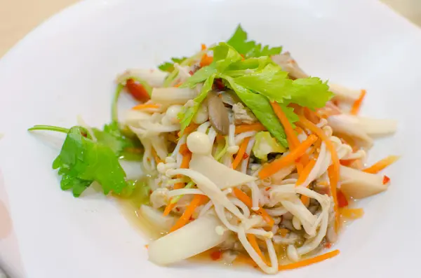 Jamur Salad Thai makanan — Stok Foto