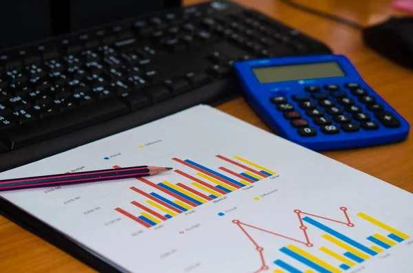 Unternehmensfinanzierung Buchhaltung Statistik Und Analytisches Forschungskonzept — Stockfoto