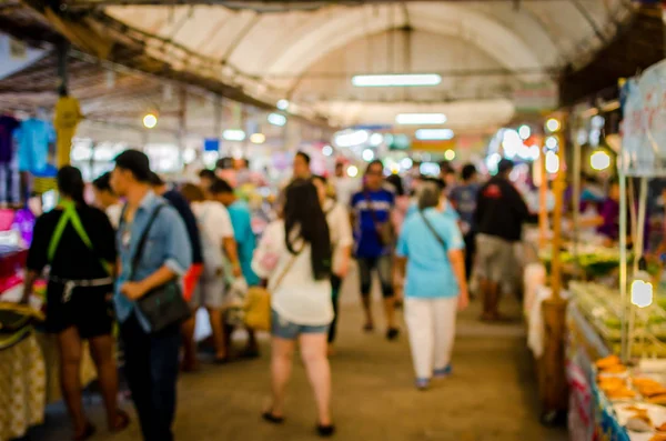 Blurred walking street — Stock Photo, Image