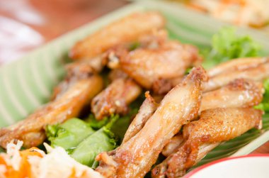 Kızarmış tavuk kanadı.