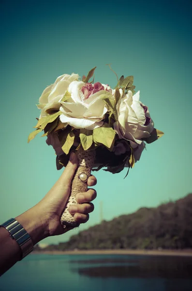 Bouquet hand vintage — Stock Photo, Image