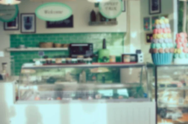 Blurred dessert shop — Stock Photo, Image