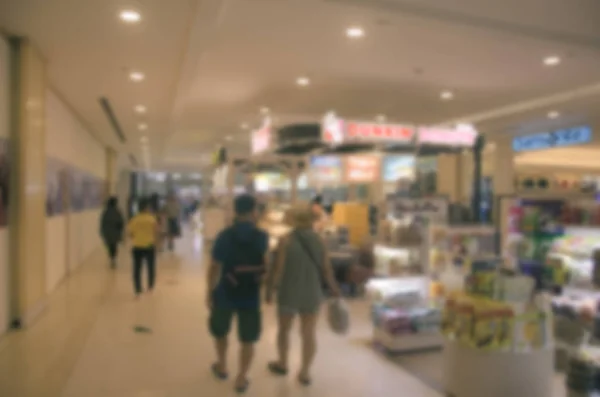 Blurred walking people mall — Stock Photo, Image