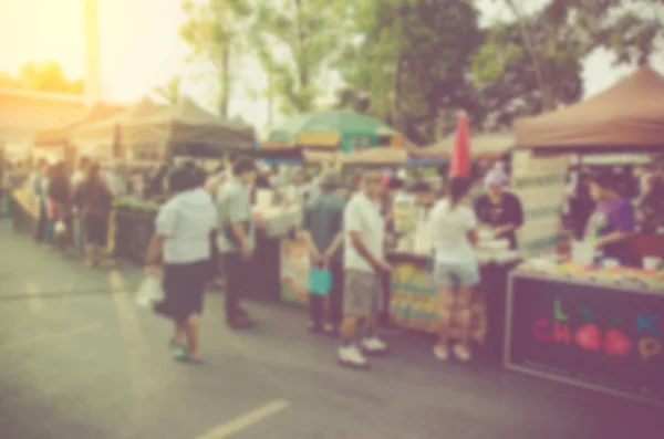 Blur food street — Stock Photo, Image