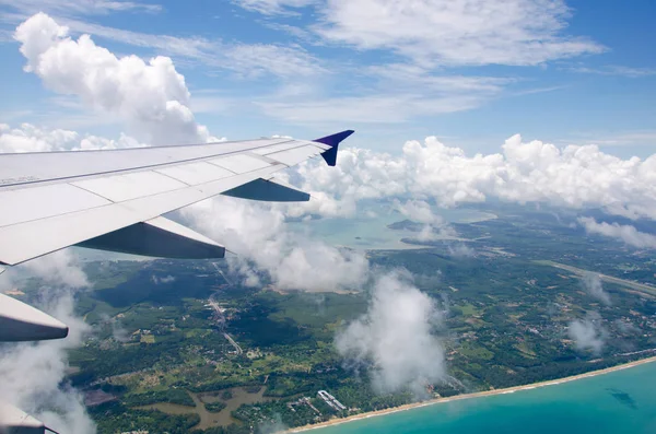 Felülnézet Phuket repülőtér — Stock Fotó