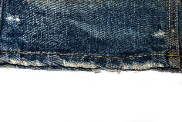 Jeans perna borda — Fotografia de Stock
