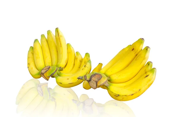 バナナ ホワイト バック グラウンド — ストック写真