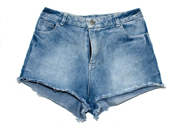 Jeansshorts isolerade — Stockfoto