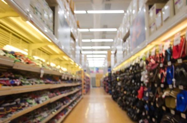 Schoenen departement vervagen — Stockfoto