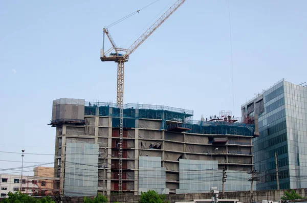 Building construction crane — Stock Photo, Image