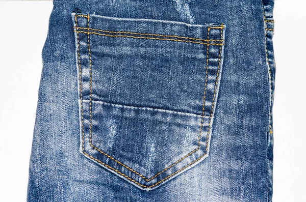 Bolso Traseiro Jeans Jeans Jeans — Fotografia de Stock