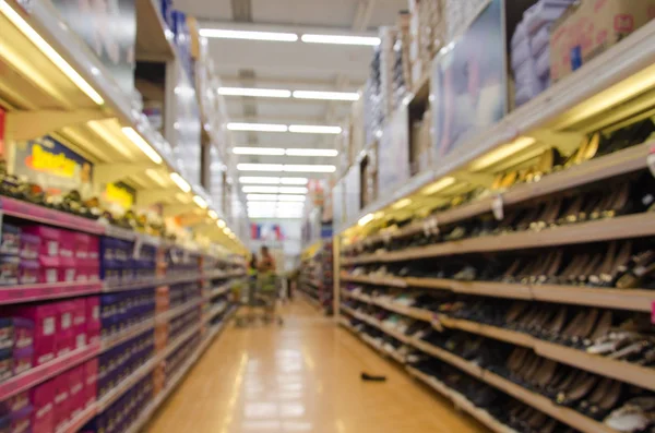 Schoenen departement vervagen — Stockfoto