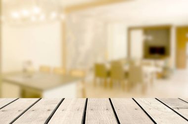 Bulanık soyut oturma odası