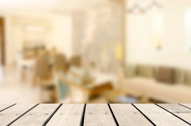 Bulanık soyut oturma odası