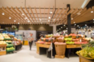 Bulanık süpermarket salata