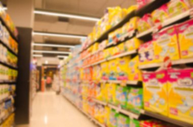 Süpermarket bebek bezi bulanıklık