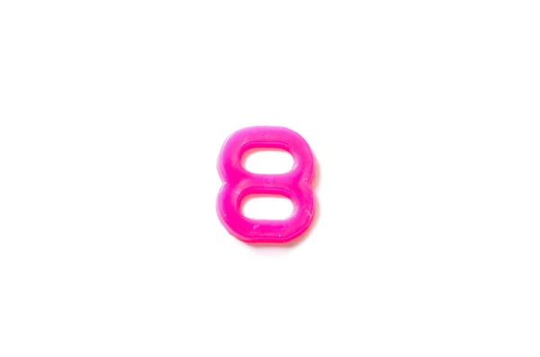 Kunststof alfabet nummer — Stockfoto