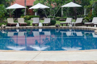 Yüzme Havuzu güzel tropikal tatil