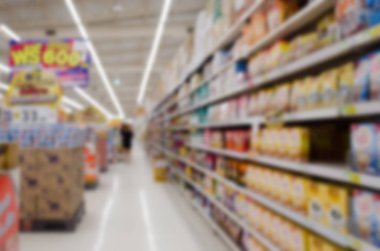 Resim Bölümü şeker ve aperatifler için arka plan bulanıklık.