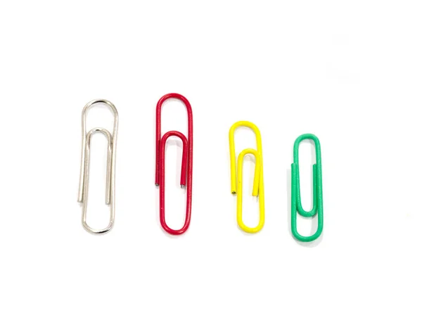 Paperclip Geïsoleerd Witte Achtergrond — Stockfoto