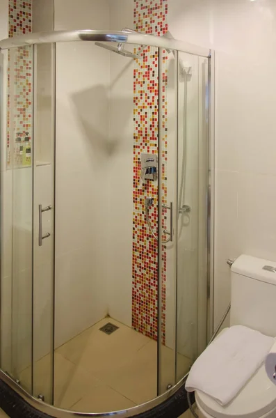 Glass shower bathroom — Stock Photo, Image