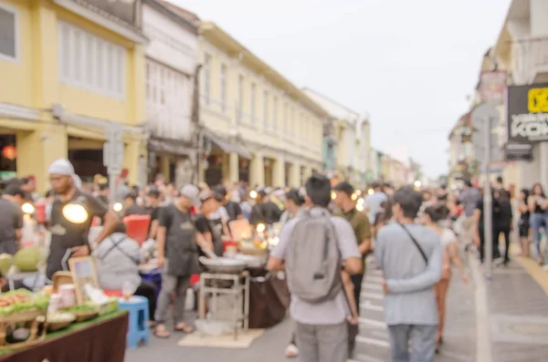 Rozmycie Festiwal Rynku Żywności Dla Użycia Tle — Zdjęcie stockowe