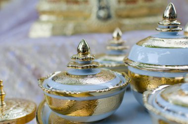 Benjarong (bir geleneksel Tay beş renkli ünlü porselen Rattanakosin dönemde)