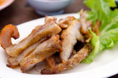 ızgara domuz eti boyun